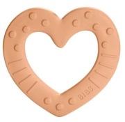 BIBS BABY BITIE GRYZAK Heart Peach BEZ BPA +3m
