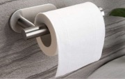 Srebrny uchwyt wieszak na papier toaletowy 16 cm