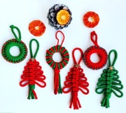 Ozdoby choinkowe, wianki, handmade 