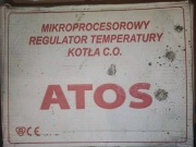 Sterownik REGULATOR ATOS do KOTŁA pieca NADMUCH + POMPA KOM-STER TERMOSTAT