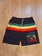 Spodenki z 2 kieszeniami reggae, rasta, Jamaica, woodstock.Rozm. L/XL. Nowe