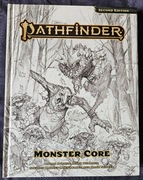 Pathfinder 2nd Ed.: Monster Core Sketch Cover 