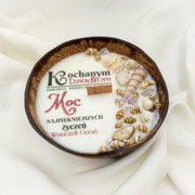 Prezent dla Dziadków / Świeca w kokosie /Personalizacja