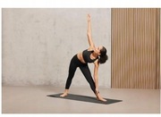 Antypoślizgowa Mata Do Ćwiczeń Jogi Yoga Czarna 173x58cm Crivit