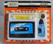 Stary zestaw czyszczący do magnetofonów czyszcząca kaseta