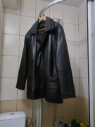 kurtka skórzana męska czarna vintage skóra elegancka Black XXL leather spo