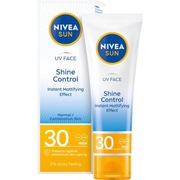 NIVEA SUN Shine Control Matujący krem do twarzy SPF 30 pojemność 50 ml