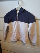122/128 H&M pudrowo różowa bluza z kapturem dziecięca dla dziewczynki
