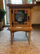 stolik szachowy , komoda drewniana ręcznie robiona z litego drewna