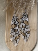 Kolczyki z japońskich koralików.