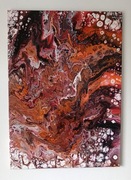 Abstrakcyjny obraz ręcznie malowany.