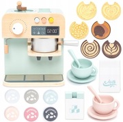 UMU Drewniany ekspres do kawy dla dzieci 21 szt.