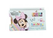 kredki bambino myszka Minnie, bambino w drewnianej oprawie