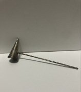 zagaszacz do swieczek vintage metalowy pieknie zdobiony stary 