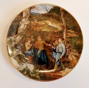 Kolekcjonerski, stary talerz scenki rodzajowe Bradex  Nr 2