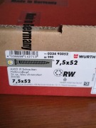 Śruby do montażu okien Wurth 7,5*52