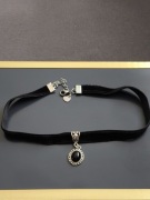 Choker damski czarny
