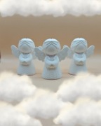 Breloczek aniołek 1szt 3d 