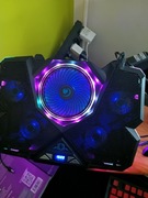 Podkładka chłodząca pod laptopa LED, regulacja prędkości, przewód USB.