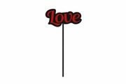 Topper do bukietów "Love"