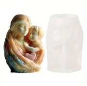 MAMA PRZYTULA DZIECKO forma silikonowa 11.5*7.5 do Świec Wosku Odlewów 