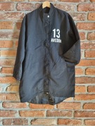 czarna dłuższa kurtka * nadruk