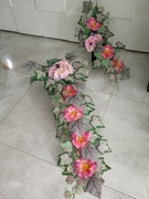 kompozycja nagrobna z bukietem  - komplet