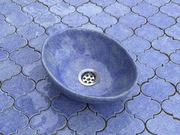 Owalna umywalka ręcznie robiona