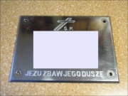 tablica nagrobna ze stali nierdzewnej do ponownego wykorzystania