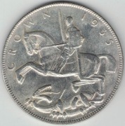 Wielka Brytania 1 crown 1935 25-lecie panowania Jerzego V 37 mm KOPIA
