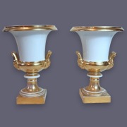 Para Wazonów Paryż XIX Biedermeier Złoto