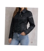 Kurtka motocyklowa nylonowa czarna Harley-Davidson biker vintage r. M