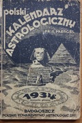 Polski kalendarz astrologiczny 1934 Fr. A. Prengel