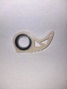 Brylok do kluczy keyrambit w kolorze świecącym na zielono