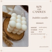 Świeca sojowa bubble, urodziny, prezent, wieczór panieński