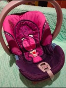 fotelik 0-13kg I grupa łupina nosidło CYBEX Aton RWF różowy fioletowy