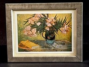 VINCENT VAN GOGH, reprodukcja/dekoracja w oprawie.23,5x18,5cm.