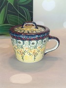 Smalcówka ceramiczna pojemnik kubek na dżem owsiankę ceramika Bolesławiec 