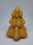 Złota Świąteczna Choinka 15cm wysokości - nowoczesna dekoracja BN018