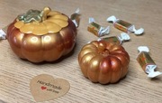 Rękodzieło pojemniczki dynia halloween z żywicy epoksydowej