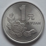 CHINY- 1 yuan z 1993 r, mennicza