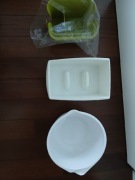 Zestaw akcesoriów kuchennych miska z miarką segregator do przyprsw itp