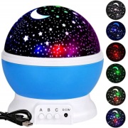 PROJEKTOR GWIAZD NIEBA OBROTOWY LAMPKA NOCNA DLA DZIECKA