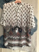 KOLOROWA WZORZYSTA KOSZULA MASSIMO DUTTI  44/XXL