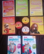 Podręcznik Pearson New English  Adventure 1,3, płyty, karty pracy