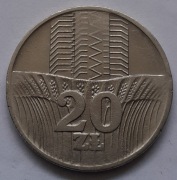PRL- 20 zł WIEŻOWIEC I KŁOSY z 1973 r 