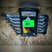 klucz z grzechotką onex 6 el  plasko oczkowe 