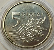 5 groszy 2022 Unc!