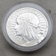 moneta 5 złotych 1933 r Głowa srebro 