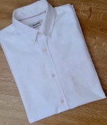 Jack & Jones Oxford Shirt__Biała koszula męska kr.rękaw __S   38-39 
